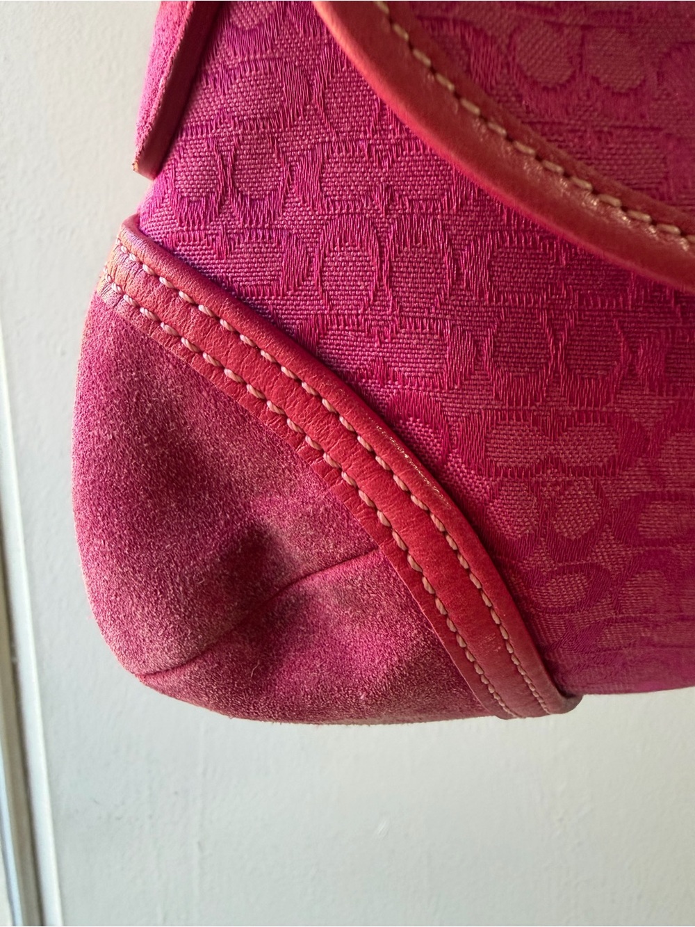 Coach 6818 Mini Soho Signature Canvas Buckle Shoulder Bag in Pink - Picture 6 of 17